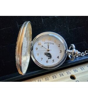 Field And Stream Quartz Pocketwatch Works Largemouth Bass